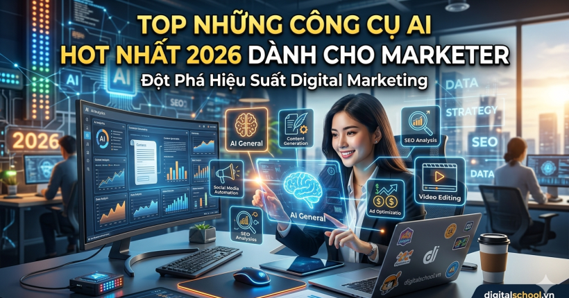 Top những công cụ AI hot nhất 2026 dành cho Marketer