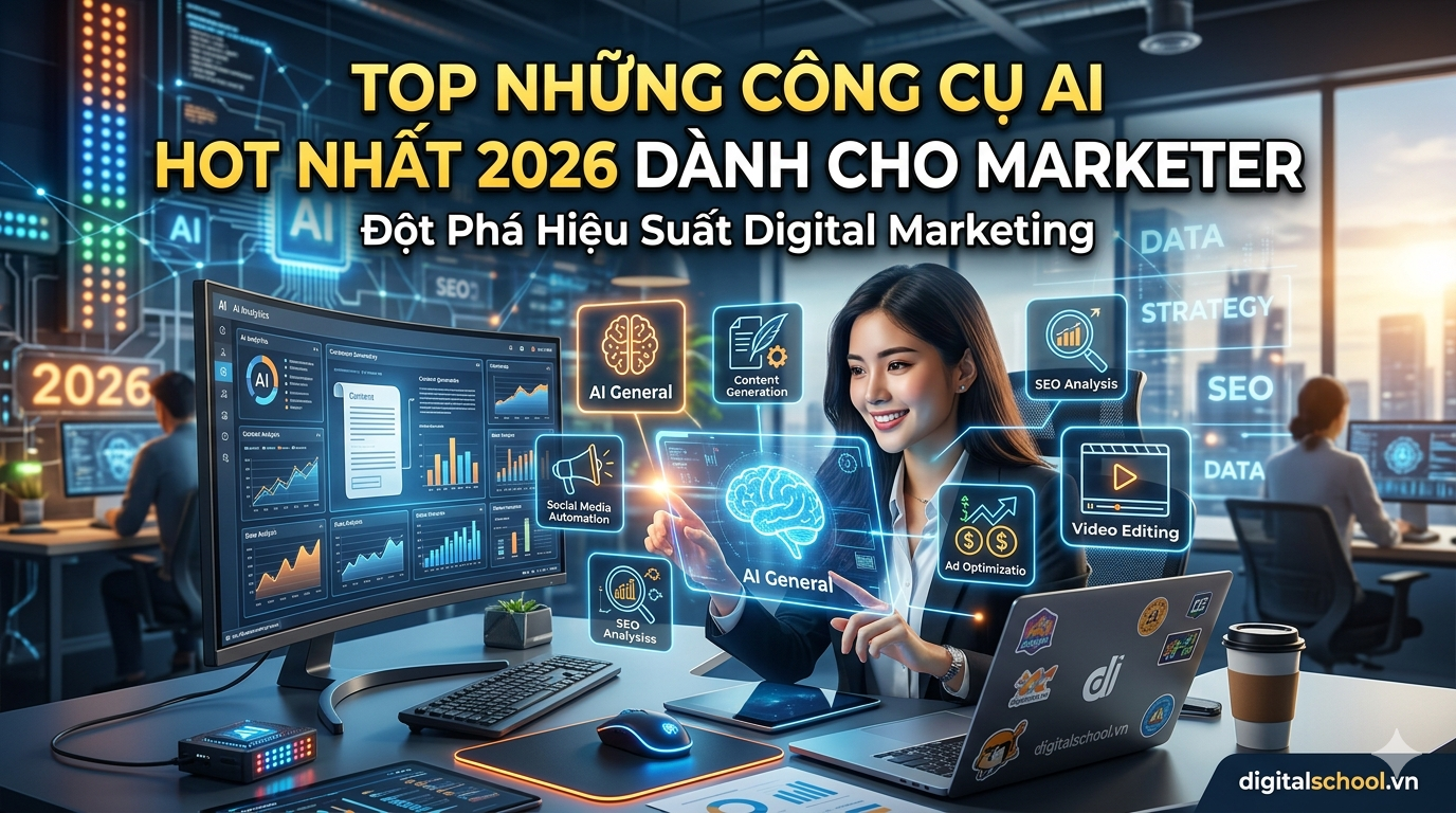 Top những công cụ AI hot nhất 2026 dành cho Marketer